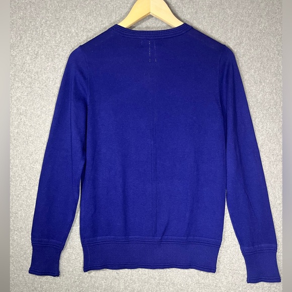 Banana Republic Cardigan V neck Purple Sz Medium - Picture 2 of 9